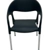 Mira Chairs - Grey 4 Grey Plastic Chairs