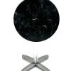 Monaco Bistro Table - Alcantara Black Top 6 Monaco Bistro Tables