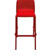 PP-173H 3 Red Bar Stools