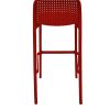 PP-173H 5 Red Bar Stools