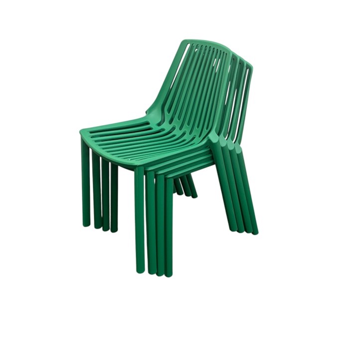 Green Plastic Stacking Chairs
