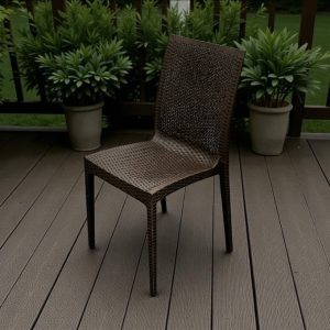 Brown Rattan Stacking Chairs - BE Furniture Sales