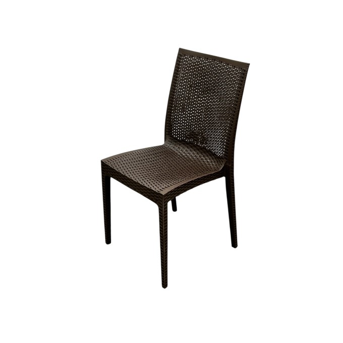 Brown Rattan Stacking Chairs