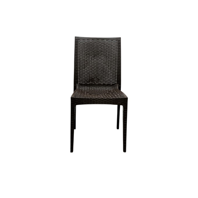 Brown Rattan Stacking Chairs