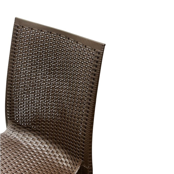 Brown Rattan Stacking Chairs