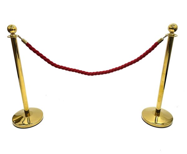 Gold Barrier Posts