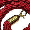 Red Braided Ropes Gold Ends