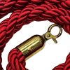 Red Braided Ropes, Gold Ends 2 Red Braided Ropes Gold Ends