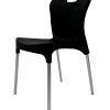 XH-1314C 2 Black Stacking Chairs