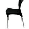XH-1314C 3 Black Stacking Chairs