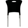 XH-1314C 5 Black Stacking Chairs