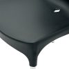 XH-1314C 6 Black Stacking Chairs