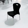 XH-1314C Chair Black Plastic Stacking Chair