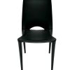 XH-8013 Black Stacking Chair 3 Black Stacking Chairs
