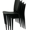 XH-8013 Black Stacking Chair 9 Black Stacking Chairs