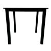 BE-N3T Table 2 80cm Square Black Bistro Table