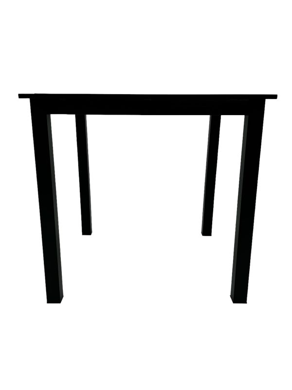 80cm Square Black Bistro Table