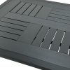 80cm Square Black Bistro Table
