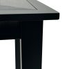 BE-N3T Table 5 80cm Square Black Bistro Table