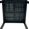 BE-N3T Table 7 80cm Square Black Bistro Table
