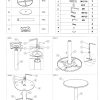 BE-N6T Table Instructions Round Pedestal Bistro Table