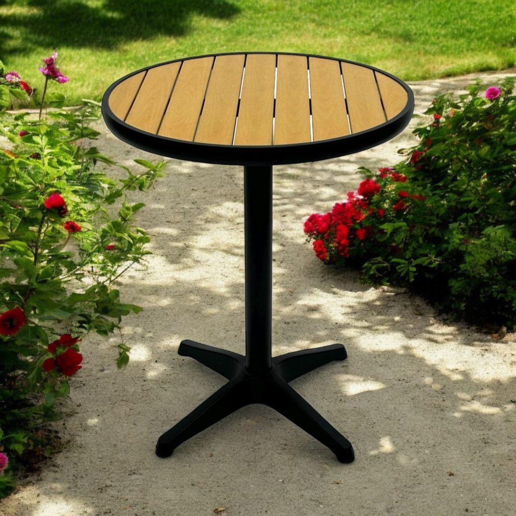 Commercial Cafe Bistro Table - Black Frame - BE Furniture Sales