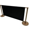 BS-26-Wood Cafe Barrier Set 1 Wood Effect Cafe Barrier