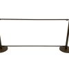 BS-26-Wood Cafe Barrier Set 4 Wood Effect Cafe Barrier