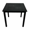 Square Black Bistro Table - 80cm - BE Furniture Sales