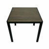 Square Brown Garden Table - 80cm - BE Furniture Sales