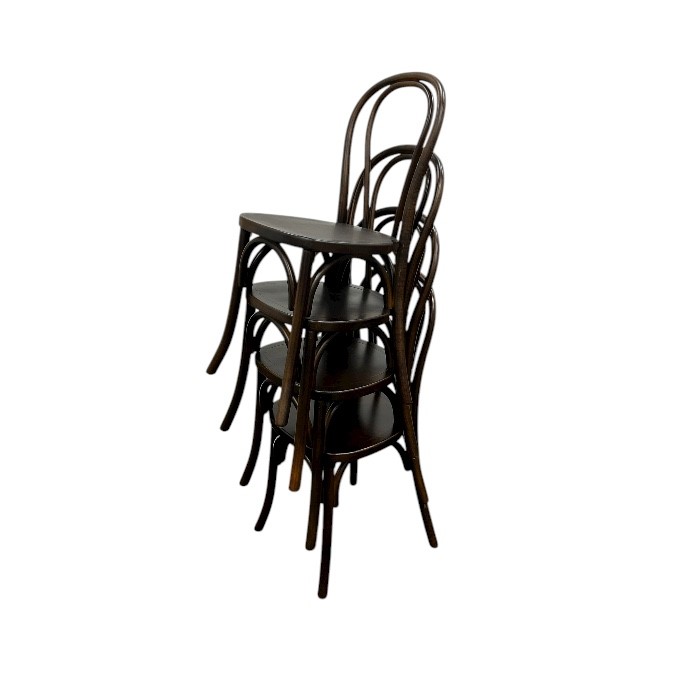 Dark Bentwood Wooden Chair