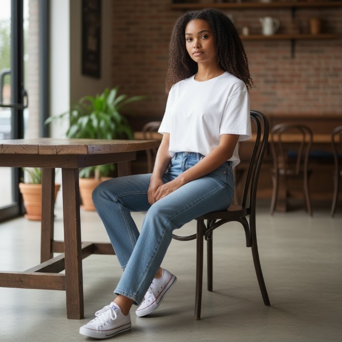 Dark Bentwood Wooden Chair
