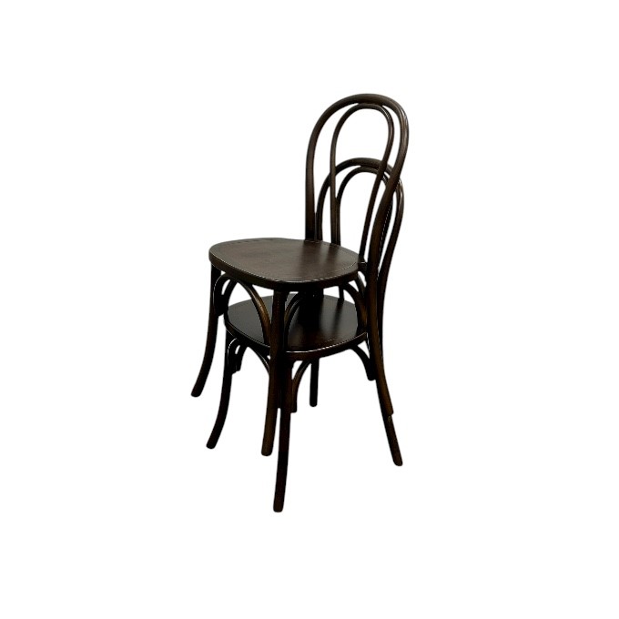 Dark Bentwood Wooden Chair