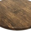 BE-9046R Round Table Top 2 Dark Oak Effect Tops