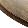 BE-9046R Round Table Top 3 Dark Oak Effect Tops