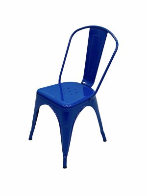 Blue Tolix Style Chairs for Cafes and Bistro - BE Furniture Sales