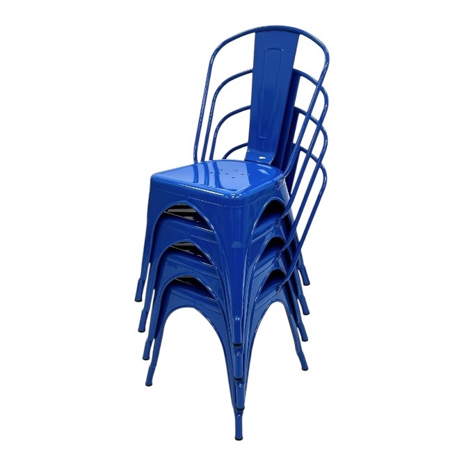 Blue Tolix Style Chairs Blue Tolix Style Chairs