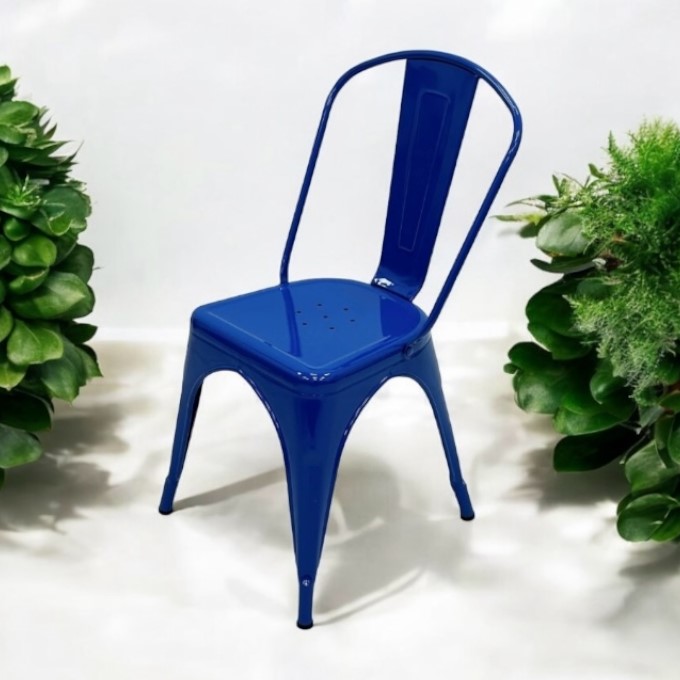 Blue Tolix Style Chairs Blue Tolix Style Chairs - BE Furniture Sales