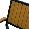 H-2C T Chair 7 Deluxe Stacking Garden Chairs
