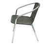 SC-020G 4 Grey Rattan Bistro Chairs