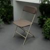 Brown Folding Plastic Chairs Brown Folding Plastic Chairs - BE Furniture Sales