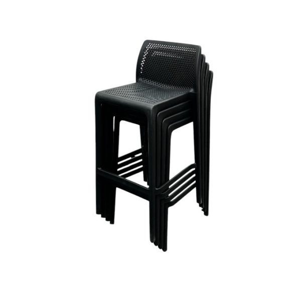 Black Stacking Bar Stools