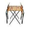 Folding Wooden Garden Bistro Set Folding Wooden Garden Bistro Set