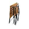 Folding Wooden Garden Bistro Set Folding Wooden Garden Bistro Set