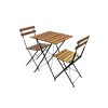 Folding Wooden Garden Bistro Set Folding Wooden Garden Bistro Set