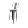 Grey Metal Tolix Counter Stools Grey Metal Tolix Counter Stools