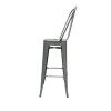 Grey Metal Tolix Counter Stools Grey Metal Tolix Counter Stools