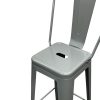 Grey Metal Tolix Counter Stools Grey Metal Tolix Counter Stools