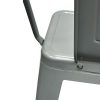 Grey Metal Tolix Counter Stools Grey Metal Tolix Counter Stools