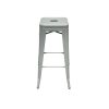 Grey Metal Tolix Bar Stools Grey Metal Tolix Bar Stools